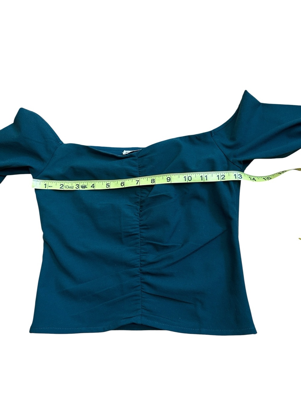 Abercrombie & Fitch Dark Green Zip Up Side Crop Top size XS NWT - Picture 2 of 6